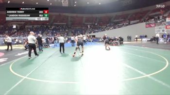 3A Boys 190 lbs Quarterfinal - Landon Risseeuw, Willamina Boys vs Andrew Terry, Creswell Boys