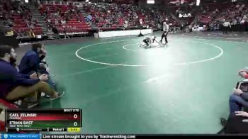 D1-106 lbs Cons. Round 1 - Ethan Bast, West Bend West vs Cael Zelinski, Muskego