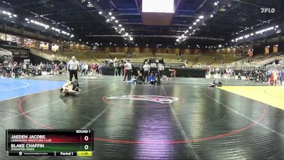 92 lbs Round 1 - Blake Chaffin, Staunton River vs Jaeden Jacobs, Longwood Wrestling Club