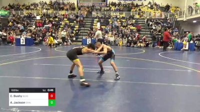 102 lbs Quarterfinal - Christian Bushy, Beast Mode Acad. vs Arian Jackson, Shaler