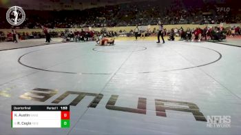 5A - 145 lbs Quarterfinal - Rowan Cagle, POTEAU vs Khylie Austin, WAGONER