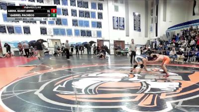 138 lbs Semifinal - Gabriel Pacheco, Central Union vs Abdul Baset Amiri, Valhalla