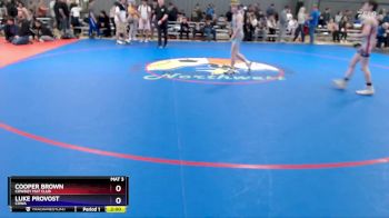 83 lbs 2nd Place Match - Cooper Brown, Cowboy Mat Club vs Luke Provost, COWA