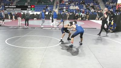 113 lbs Quarterfinal - Joey Maneen, Vergennes vs Antoine Jackman, Greater Lowell