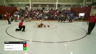 190 lbs Semifinal - Collin Tobin, Christian Brothers vs Giffin Goldstein, St. Anthony's