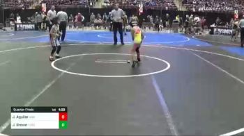 49 lbs Quarterfinal - Jaxon Aguilar, Nwa vs Josiah Brown, Ford Dyansty WC