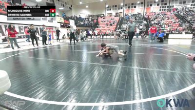 46 lbs Quarterfinal - Nicholous Hunt, Heat vs Dawsyn Hawkins, Hulbert