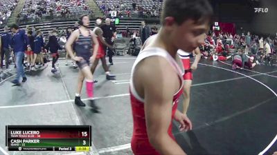 140 lbs Semis & 1st Wrestleback (8 Team) - Isaiah Joe Foster, Team Texas Blue vs Bryson Mccain, Idaho