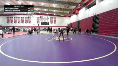 138 lbs Round 1 (3 Team) - Kaylyn Williams, Sacramento City College vs Arrianna McPicke, Skyline College