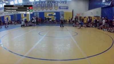 120 lbs Cons. Round 3 - Logan Bajor, Cardinal Gibbons vs Tyson Warner, Longwood Wrestling Club