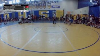 120 lbs Cons. Round 3 - Logan Bajor, Cardinal Gibbons vs Tyson Warner, Longwood Wrestling Club