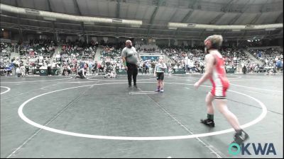 66 lbs Consi Of 16 #2 - Harper Pierce, Mojo Grappling Academy vs Roman Rappe, Fort Gibson Youth Wrestling