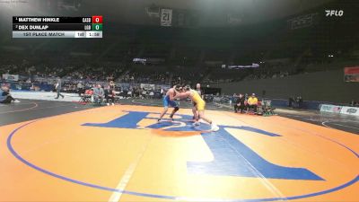 4A Boys 215 lbs 1st Place Match - Matthew Hinkle, Cascade Boys vs Dex Dunlap, La Grande Boys