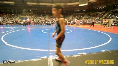 46 lbs Consi Of 16 #1 - Jeremiah Sanders, Red Cobra Westling Academy vs Jayden Garza, Wesley Wrestling Club