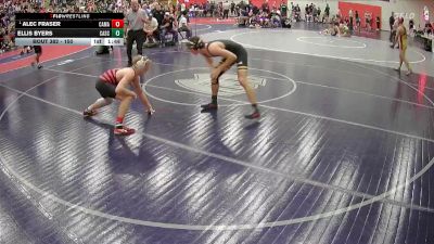 150 lbs Champ. Round 2 - Alec Fraser, Camas vs Ellis Byers, Cascade