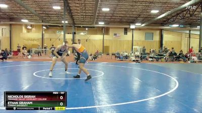 197 lbs Cons. Semi - Ethan Graham, Corban University vs Nicholos Sigrah, Treasure Valley Community College