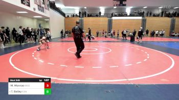 100 lbs Quarterfinal - Maxwell Monroe, Brookwood Bronco Wrestling Club vs Trace Bailey, Icon Wrestling Club