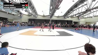 85 lbs Rr Rnd 3 - Cannon Inman, Wrecking Crew Wrestling Academy vs Michael Mendick, Revival Blue K-3