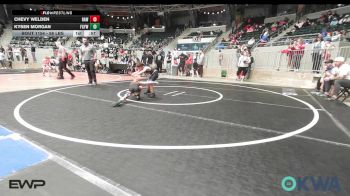 58 lbs Quarterfinal - Chevy Welden, Raw Wrestling Club vs Kysen Morgan, Fort Gibson Youth Wrestling
