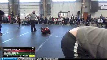 60 lbs Round 5 (8 Team) - Charles Cooper, Warhawks Black vs Vincent Cardella, Vougars Honors