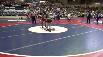 5A 145 lbs Quarterfinal - Izzy Hovater, Central Arkansas Christian vs Emma Lackey, Pottsville