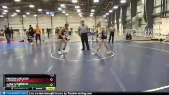 100 lbs Round 5 (6 Team) - Mason Carlson, Sanderson W.A. vs Gage Spurgeon, Iowa Black