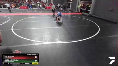 84 lbs Cons. Round 2 - Jack Seidl, Auburndale vs Axel Johnson, Northwestern