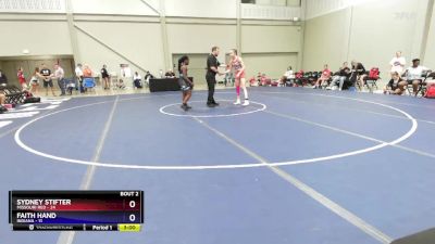120 lbs Round 1 (8 Team) - Sydney Stifter, Missouri Red vs Faith Hand, Indiana