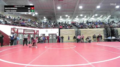 105 lbs Champ. Round 2 - Irma Ramos, Indianapolis Scecina Memorial vs Dulce Romero, Southport Wrestling Club