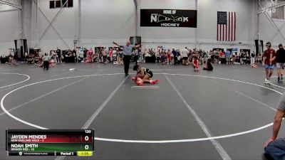 120 lbs Placement (4 Team) - Jayden Mendes, New England Gold vs Noah Smith, Kraken Red