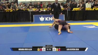 Lara Oliveira Silva vs Miranda Irene Allen 2025 World IBJJF Jiu-Jitsu No-Gi Championship
