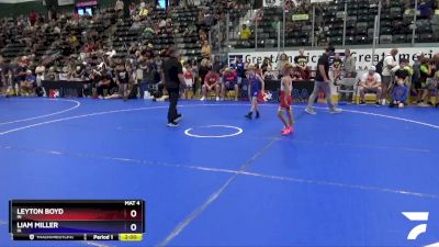 53 lbs Semifinal - Leyton Boyd, IN vs Liam Miller, IA