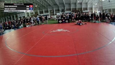 126 lbs Cons. Round 3 - Evan Brubaker, Utah vs Micah Wright, Nevada