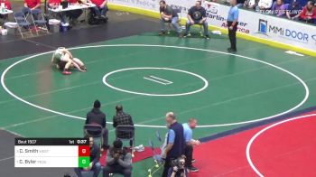124 lbs 5th Place - Cooper Smith, West Allegheny vs Cole Byler, Pequea Valley