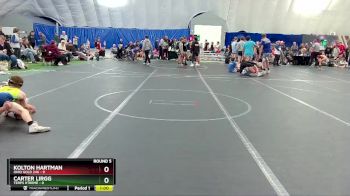 80 lbs Round 5 (8 Team) - Kolton Hartman, Ohio Gold 24k vs Carter Lirgg, Terps Xtreme