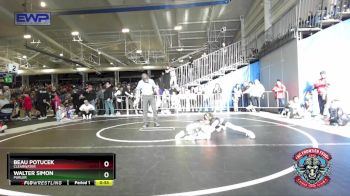 55 lbs Semifinal - Walter Simon, Purler vs Beau Potucek, Clearwater
