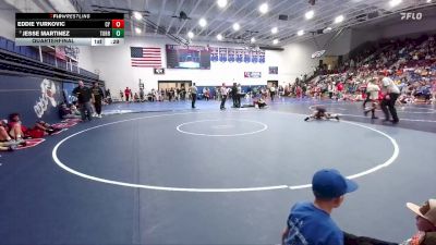 110 lbs Quarterfinal - Jesse Martinez, Torrington Middle School vs Eddie Yurkovic, CY Middle School