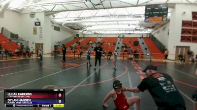 78 lbs Round 3 - Lucas Eakerns, Cody Wrestling Club vs Dylan Hansen, Powell Wrestling Club