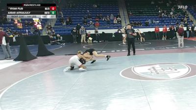 144 lbs Consi Of 8 #2 - Ryan Flis, Milford vs Aibar Aitkaliuly, Newton North