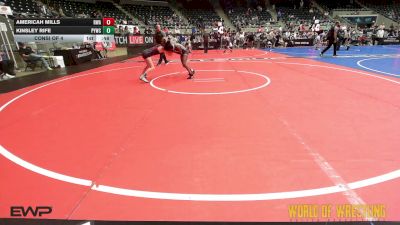 90 lbs Consi Of 4 - Americah Mills, Roundtree Wrestling Academy vs Kinsley Rife, Palmyra Youth Wrestling Club