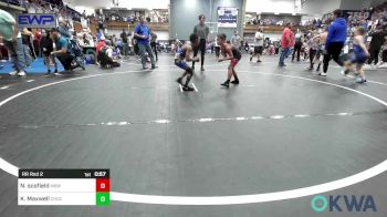 61 lbs Rr Rnd 2 - Nixon Scofield, Mustang Bronco Wrestling Club vs Korey Maxwell, Choctaw Ironman