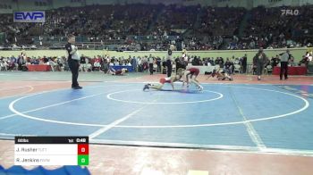 80 lbs Consi Of 16 #1 - Jacob Rusher, Tuttle vs Rylan Jenkins, Fort Gibson Youth Wrestling