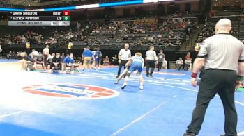 138 Class 4 lbs Cons. Round 2 - Gavin Shelton, Liberty vs Jaxton Fetters, Lee`s Summit West