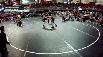 120 lbs Cons. Round 2 - Swayzee Johnston, FoxFit vs Madison Fleenor, Westside Wrestling Club