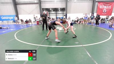 145 lbs Rr Rnd 2 - Bode Gates, Mat Assassins K8 B vs Connor Welock, CT Whale K-8