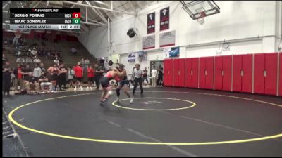 141 lbs 1st Place Match - Isaac Gonzalez, Cerritos College vs Sergio Porras, Palomar College