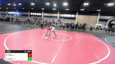 123 lbs Consi Of 32 #2 - Matthew Salas, Silverback WC vs Giovan Lopez, Dominate WC