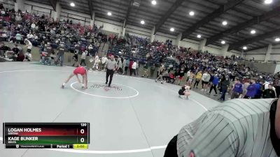 120 lbs Quarterfinal - Kage Bunker, Delta vs Logan Holmes, Uintah