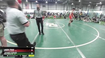 285 lbs Round 2 (4 Team) - Jayden Cuevas, GREAT BRIDGE WC vs Jaden Tran, BELIEVE TO ACHIEVE