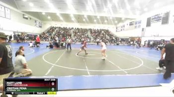 157 lbs Champ. Round 2 - Matt Lamb, Venom Wrestling Club vs Cristian Pena, Cathedral City